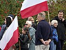 V centru Varavy se koná protivládní demonstrace. (1. íjna 2023)