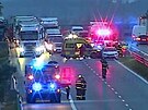 Nehoda na dálnici D1 na 68 kilometru na trase Praha - íkovice. (5. íjna 2023)