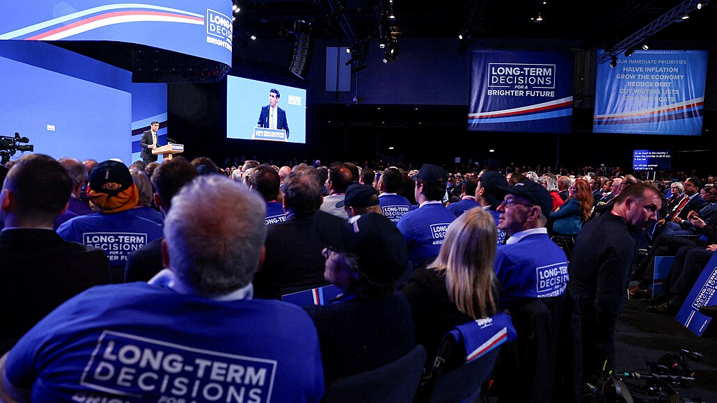 Výroní konference britské Konzervativní strany v Manchesteru (4. íjna 2023)