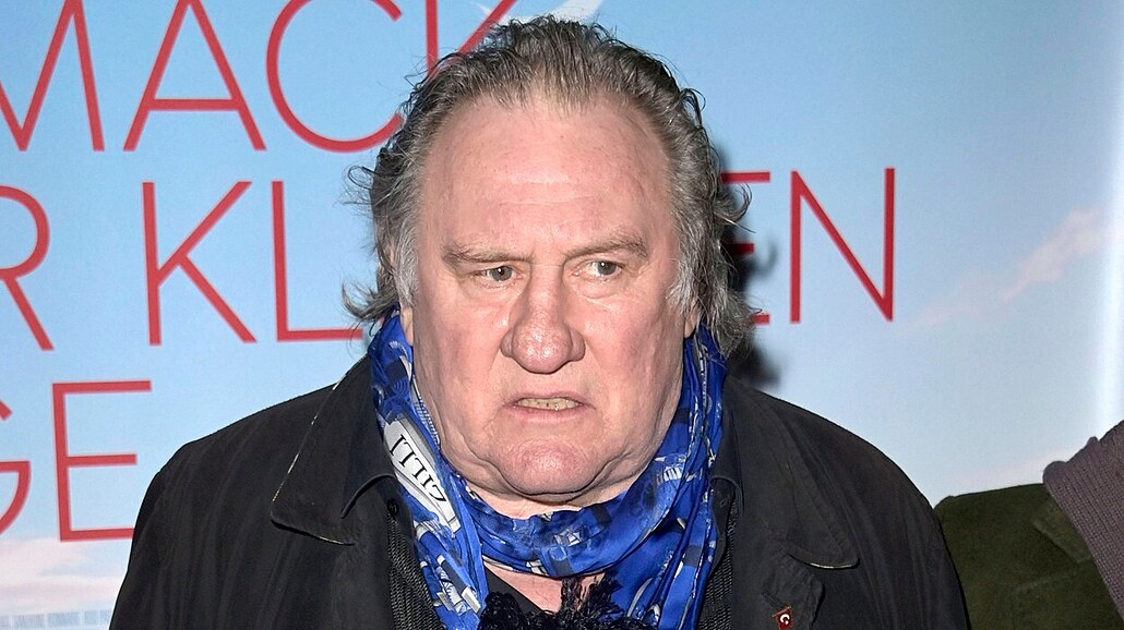 Gérard Depardieu na premiée filmu Umami (12. ledna 2023)