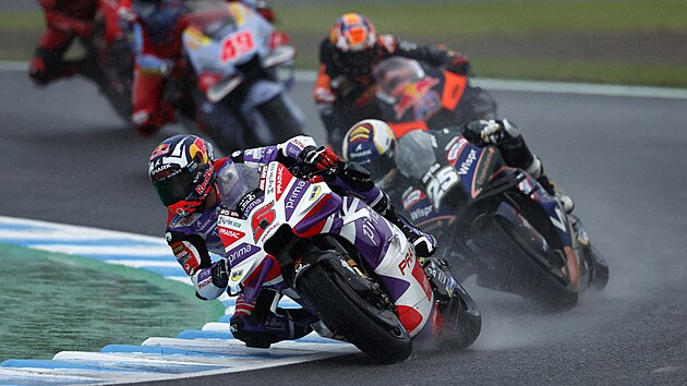 panl Jorge Martn na vedouc pozici bhem Velk ceny Japonska MotoGP.