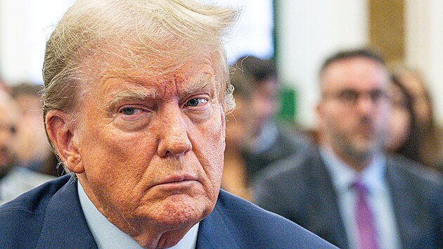 Bývalý americký prezident Donald Trump se účastní soudního přelíčení na Manhattanu v New Yorku. (2. října 2023)