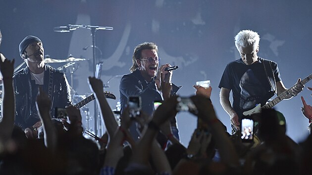 Irsk rockov skupina U2 odstartovala koncertovou rezidenci v nov hale Sphere v Las Vegas. (29. z 2023)