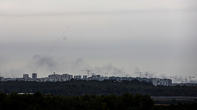 Z Psma Gazy je odplena raketa na Izrael. (9. jen 2023)