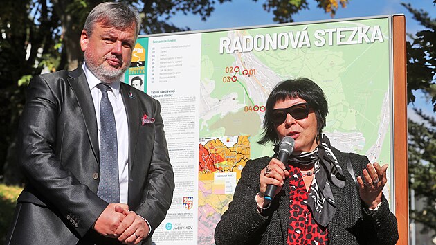 V Jchymov oteveli prodlouenou naunou radonovou stezku. (6. jna 2023)