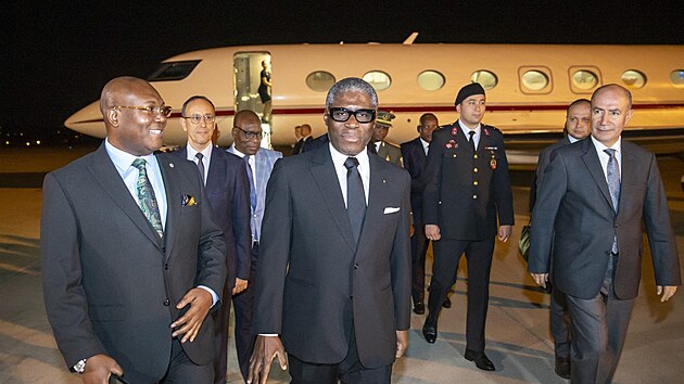 Viceprezident Rovnkov Guineje Teodoro Nguema Obiang Mangue v Ankae (3. ervna 2023)
