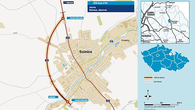 Rychnov bölgesindeki Solnice'de bypass'ın istenen tamamlanmasına başladı
