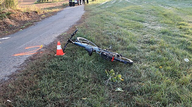 Nehoda na cyklostezce na Kolnsku (4. jna 2023)