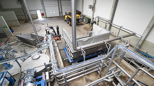 Oteven novho centra zpracovn bioodpadu v Mlad Boleslavi (3. jna 2023)