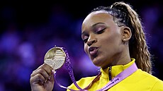 Brazilská gymnastka Rebeca Andradeová.