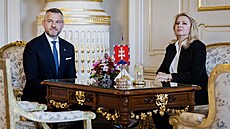 Slovenská prezidentka Zuzana Čaputová se setkala s předsedou strany Hlas-SD...