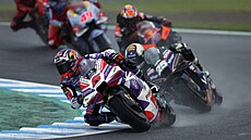 panl Jorge Martín na vedoucí pozici bhem Velké ceny Japonska MotoGP.