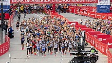 Bci krátce po startu Chicagského maratonu