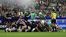 Ragbisté pipravují mlýn v utkání mistrovství svta mezi Skotskem a Irskem.