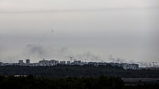 Z Pásma Gazy je odpálena raketa na Izrael. (9. íjen 2023)