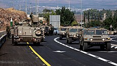 Izraeltí vojáci u hranice s Libanonem (9. íjna 2023)
