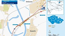 Nájezd na dálnici D55 u Napajedel bude dva roky uzav�ený kv�li stavb�...