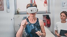 Rehabilitaní cviení s pomocí virtuální reality pomáhá pacientm v lázních...