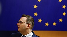 Ministr zahraničí Jan Lipavský hovoří s médii před setkáním ministrů zahraničí...