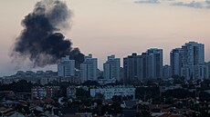 Kou po odpálení raket z Pásma Gazy (7. íjen 2023)