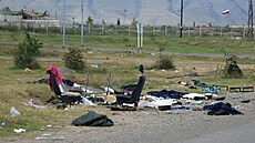 Karaba��tí Arméni neutíkali p�ed hrozbou pou�ití zbraní � dosud nebyly...