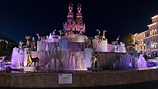 Kolchidská fontána v centru Kutaisi, postavená s finan�ní podporou EU. Zdobí ji...