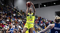 Valériane Ayayiová z USK Praha stílí na ko Landes.