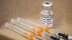 Lékai ostravské fakultní nemocnice okují novou adaptovanou vakcínou Comirnaty...