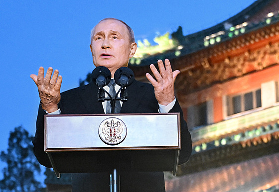 Vladimir Putin v Pekingu (18. íjna 2023)