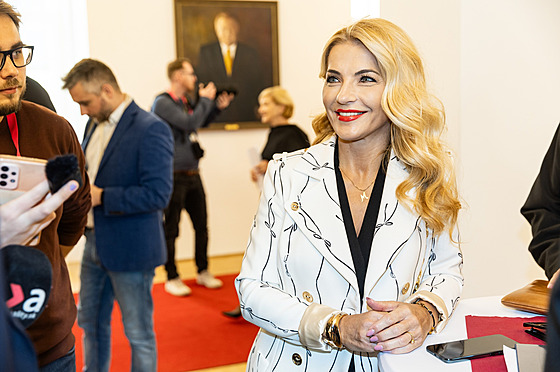 Kandidátka na slovenskou ministryni kultury Martina imkoviová (9. íjna 2023)