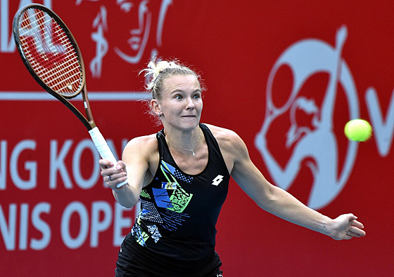 Kateina Siniaková na turnaji v Hongkongu