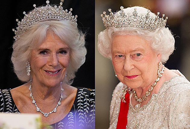 Královna Camilla si vybrala další korunu z klenotnice Alžběty II.