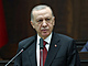 Tureck prezident Recep Tayyip Erdogan pi jednn poslaneckho klubu sv...