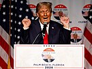 Donald Trump na pedvolebním mítinku na Florid (11. íjna 2023)