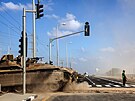 Izraelské tanky u hranic s Pásmem Gazy (13. íjna 2023)