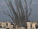 Rakety odpalované z Gazy na Izrael (10. íjna 2023)