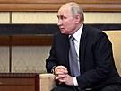 Ruský prezident Vladimir Putin po jednání v Pekingu (17. íjna 2023)