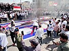 Tisíce Iráan se shromádily v Bagdádu, aby vyjádily podporu Palestincm