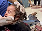 Zranní po zásahu nemocnice v Pásmu Gazy (18. íjna 2023)