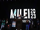 Javier Milei v Buenos Aires (18. íjna 2023)