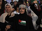 Podporovatelé Palestiny v ulicích Madridu (9. íjna 2023)