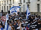 Podporovatelé Izraele na shromádní v Londýn (9. íjna 2023)