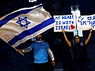 Podporovatelé Izraele na shromádní v Londýn (9. íjna 2023)