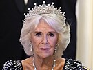 Královna Camilla na slavnostní veei v Mansion House (Londýn, 18. íjna 2023)