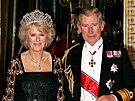 Vévodkyn Camilla a princ Charles na recepci v Buckinghamském paláci u...