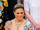védská korunní princezna Victoria na oslav osmnáctin dánského prince...