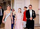 védská korunní princezna Victoria, princezna Estelle a korunní princ Daniel na...