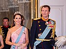 Dánská princezna Marie a princ Joachim na oslav osmnáctin dánského prince...