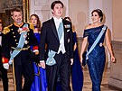 Dánský princ Christian s rodii a sourozenci na oslav svých osmnáctin (Koda,...