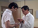 Josef Abrhám a Josef Vinklá v seriálu Nemocnice na kraji msta (1977)
